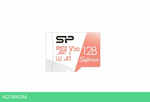 Карта памяти Silicon-Power microSDXC 128GB с адаптером (SP128GBSTXDV3V20SP)