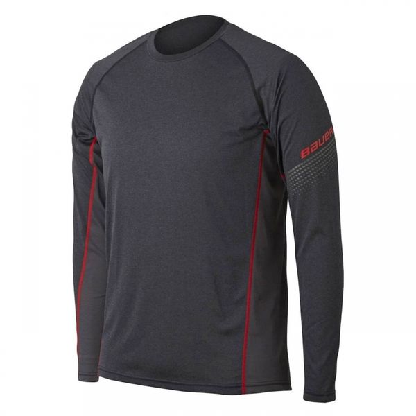 Термо-верх с длинным рукавом S19 BAUER ESSENTL LS BL TOP YTH - DGY