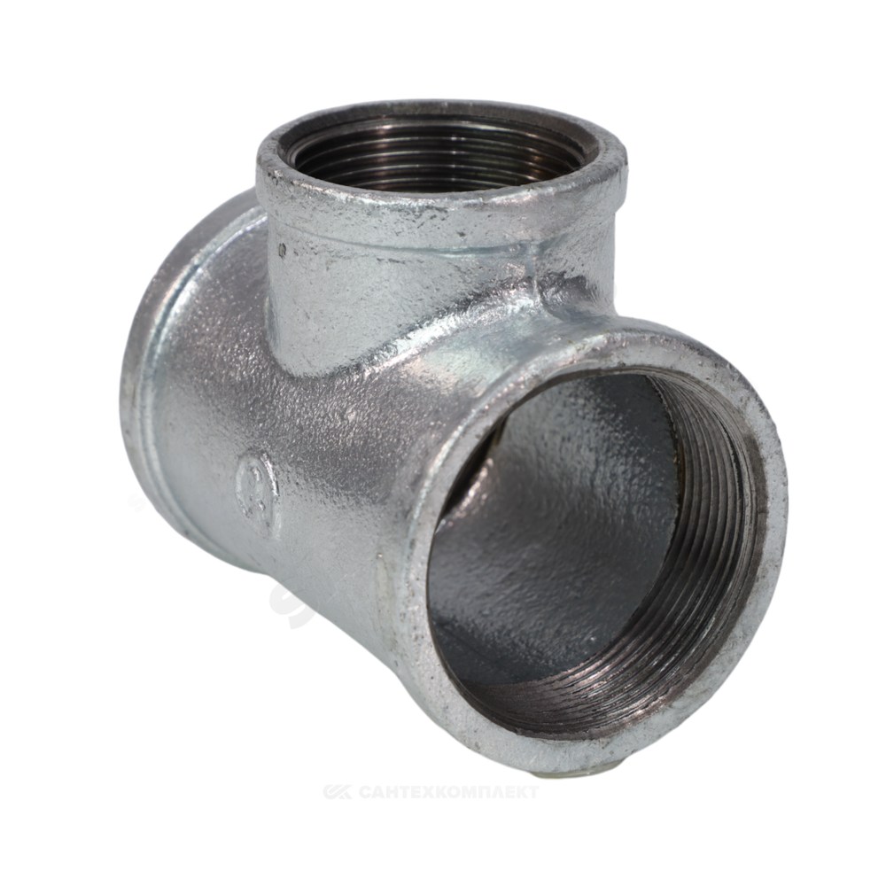 Тройник переходной чугун оц Ду 40х25 (1 1/2"х1") ВР/ВР Fittex PLUS