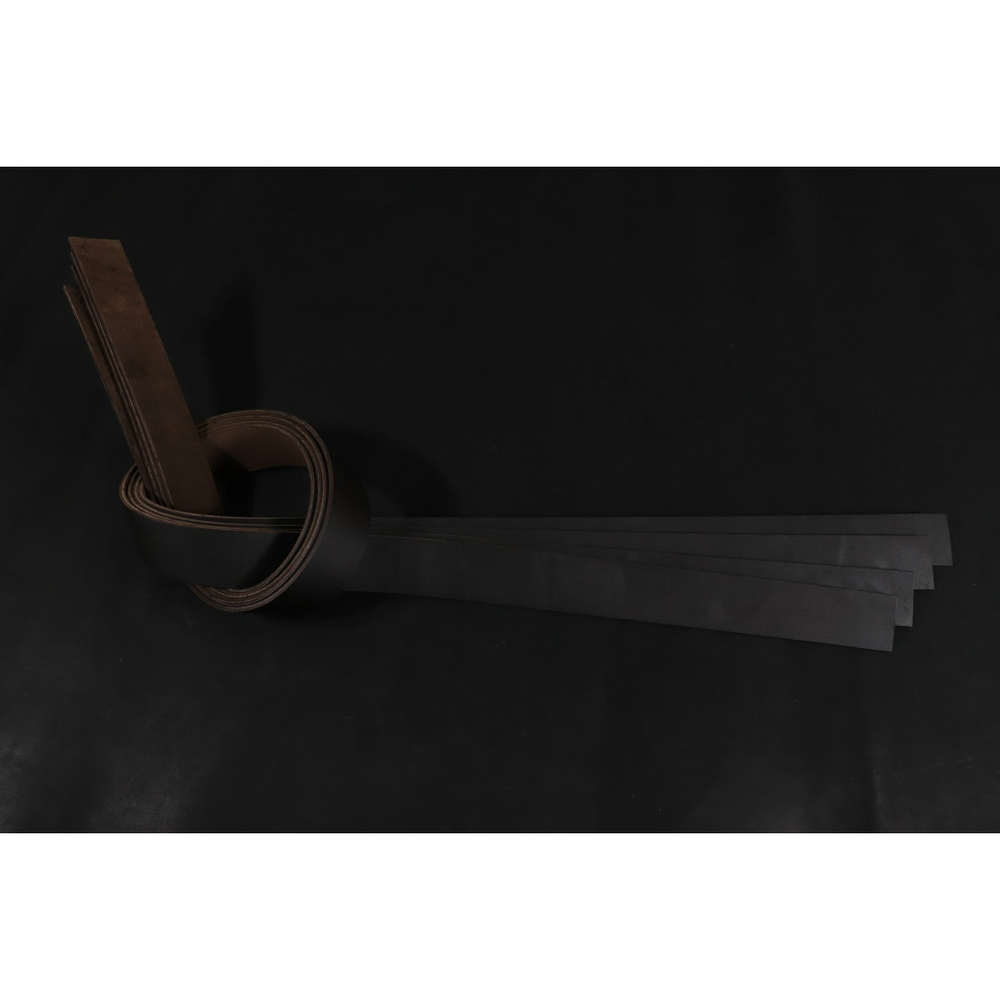 Ременная заготовка Махагон с жировой отделкой гладкая