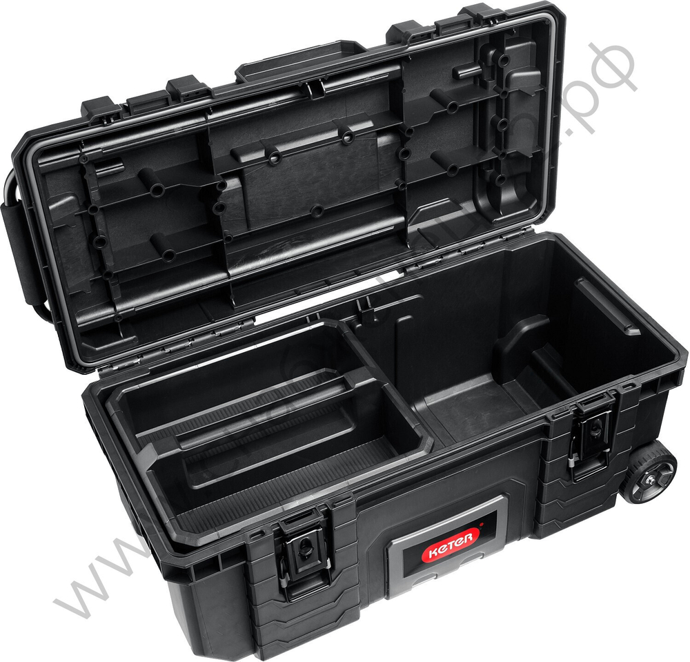 KETER GEAR MOBILE, (28″), пластиковый ящик-тележка на колесах (38375)