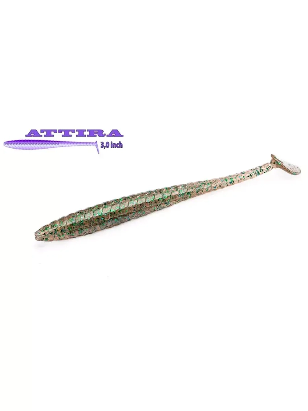 Виброхвост Attira,3.00'',76,2мм,2,9гр,цвет 404,7 шт/уп.