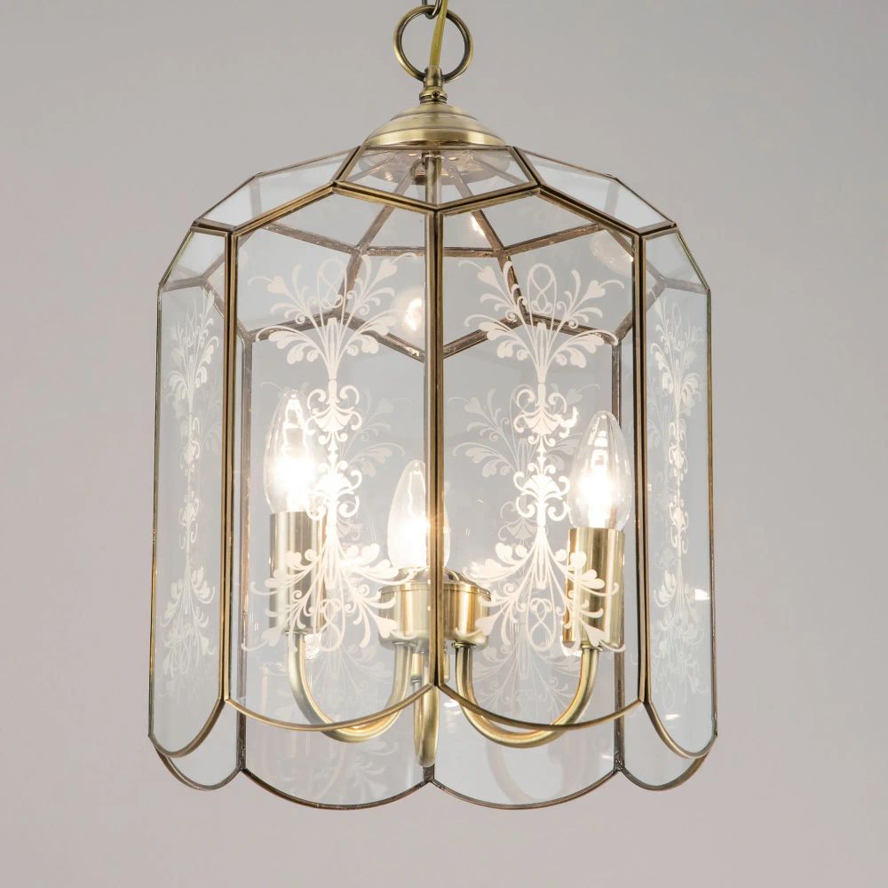 Citilux Витра-2 CL442230 Люстра подвесная витражная Бронза