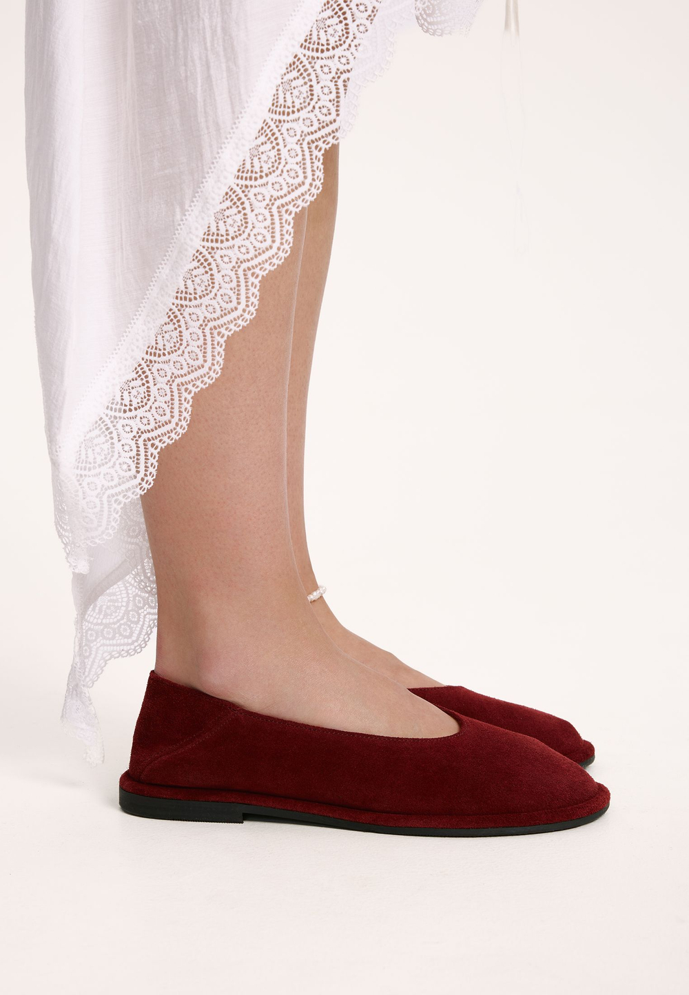 Балетки // Zara // Bordo // Suede