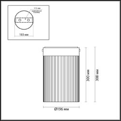 Накладной светильник Odeon Light Pillari 5047/15LC