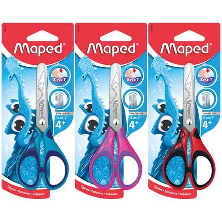 Ножницы детские 13 см, Maped Soft, симметричные