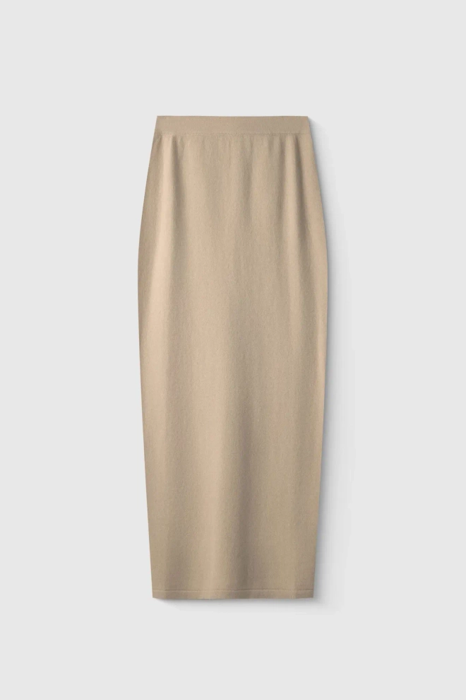 Юбка миди из шерсти мериноса