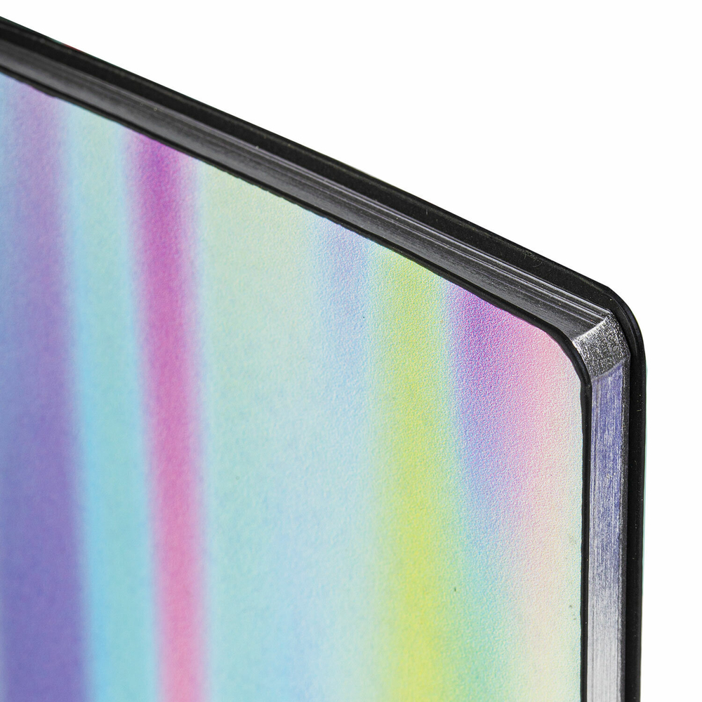Блокнот А5 (143x210 мм) BRAUBERG VISTA "Gradient" под кожу гибкий срез фольга 80 л. (2 штуки в упаковке)