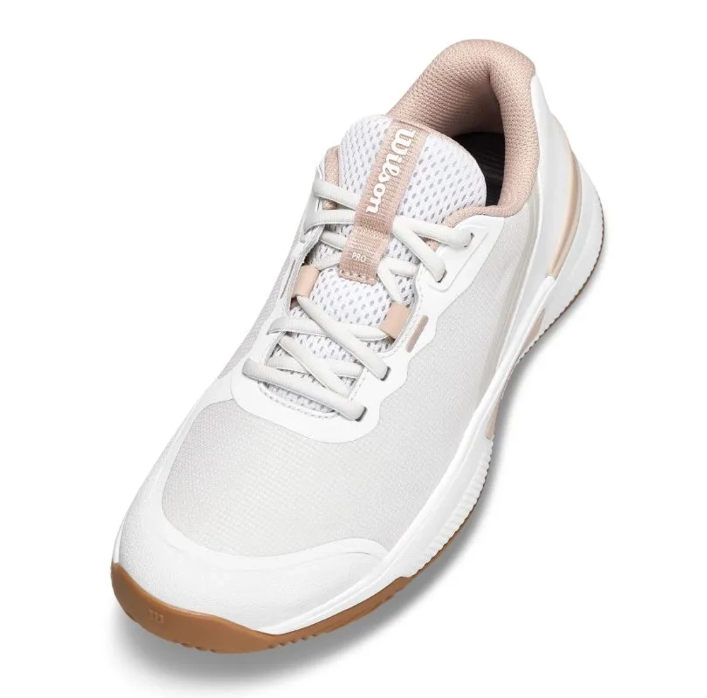 Женские Кроссовки теннисные Wilson Intrigue Pro Clay - white/cameo rose/gum