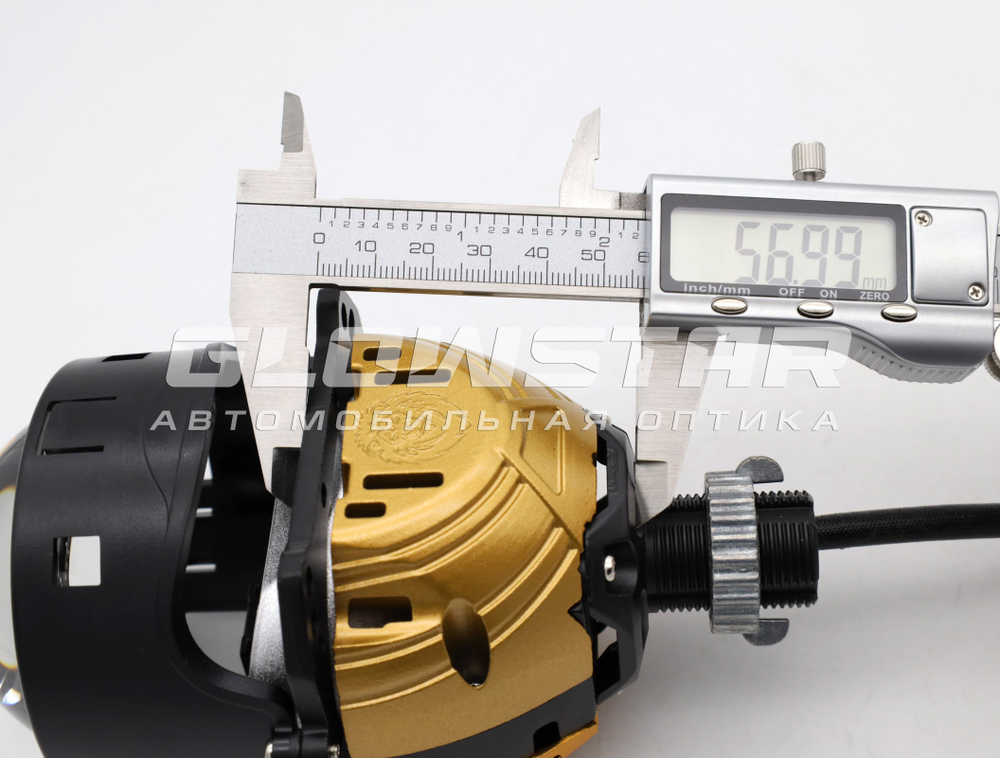 Билед модули Aozoom A15 PRO 5500K 2026, 3.0 дюйма, 2 чипа, 12V, 58W/65W, крепление 3R и съемное гаечное (комплект, 2шт)