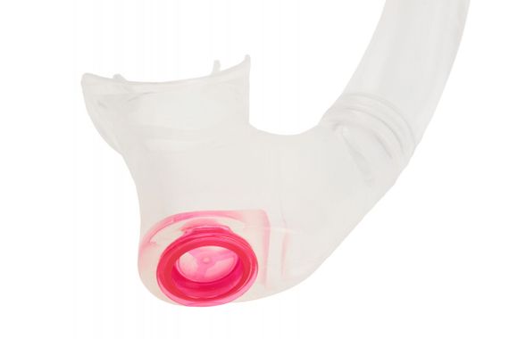 Трубка Seac Tribe Dry прозрачный/розовый