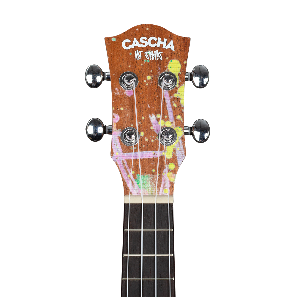 CASCHA HH 2600 Soprano Ukulele Urban (чехол и 3 медиатора в комплекте)