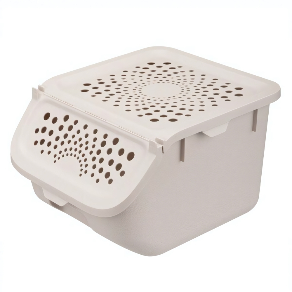 Контейнер для овощей 7,8л, 275х240х175 мм (светло-бежевый)