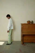 Рубашка Soeurs с Повторяющейся Вышивкой / Repeating Pattern Long Sleeve белая