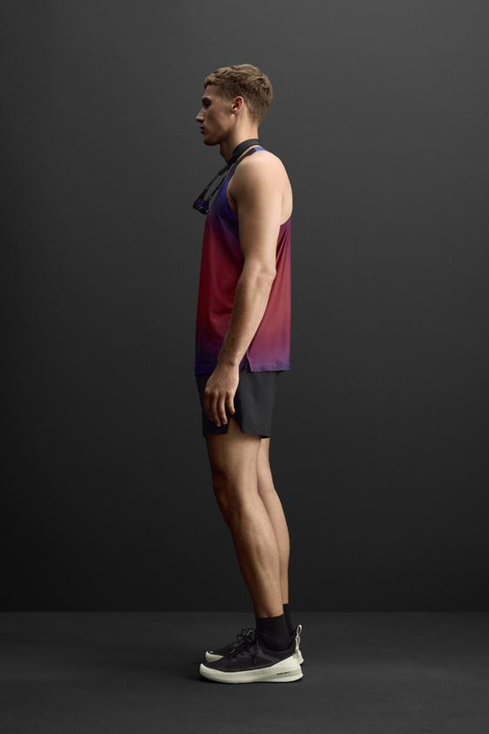 ZARA ТОП В СПОРТИВНОМ СТИЛЕ, СИНИЙ ЭЛЕКТРИК