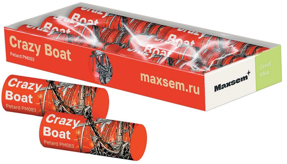 Петарды фитильные " Crazy Boat " PM083 к-т6  шт