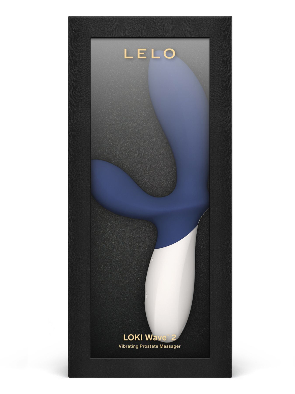 Синий вибромассажер простаты Lelo Loki Wave 2 - 19,6 см.