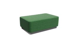 Vermont Пуфик PV-6 Velvet Lux 77/Серебро 1200*800*425