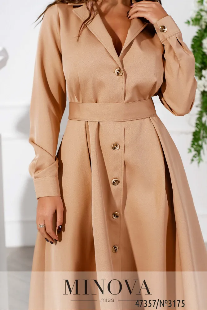 Платье 3175-бежевый Minova