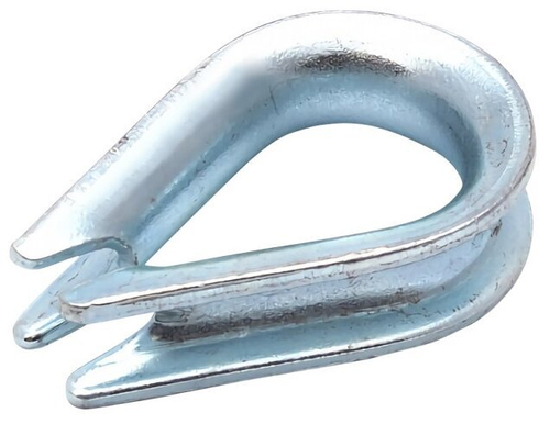 КОУШ СТРОЙБАТ DIN 6899 6ММ (БЕЛЫЙ ЦИНК 2 ШТ)