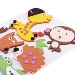 Наклейки из EVA "Зверята", 8 шт., ассорти, ОСТРОВ СОКРОВИЩ, 661460