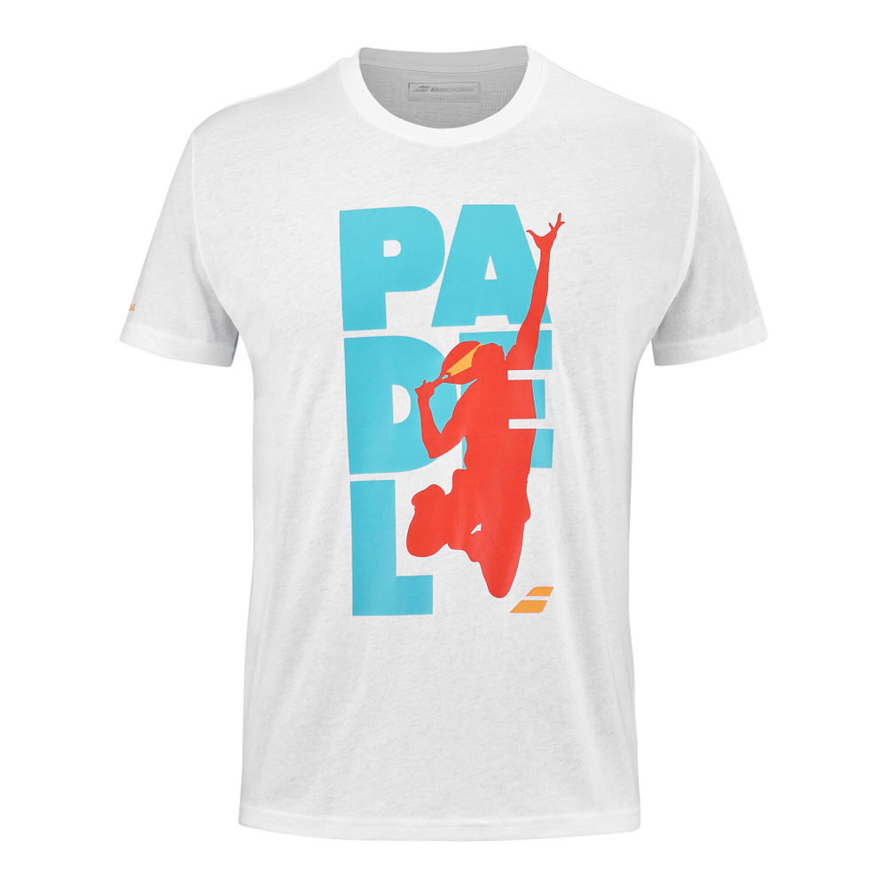 Мужское теннисное поло Babolat T-Shirt Men - White, Multicoloured