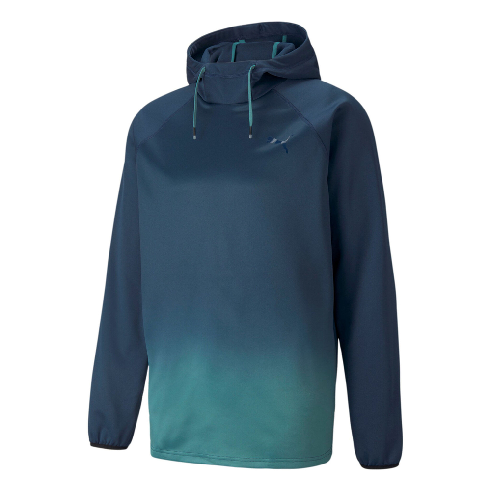 Мужская кофта теннисная Puma Fade PWR Hoody Men - Dark Blue, Petrol