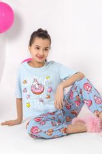 Пижама для девочки Единопончик-2 Виотекс ГОЛУБОЙ
