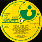 Scorpions - World Wide Live 2LP (Германия 1985г.)