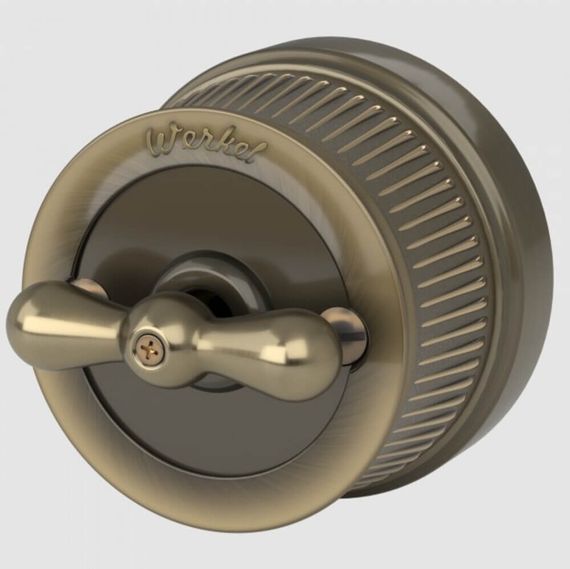 Выключатель Werkel двухклавишный на 4 положения Ретро W5720012 4690389166631