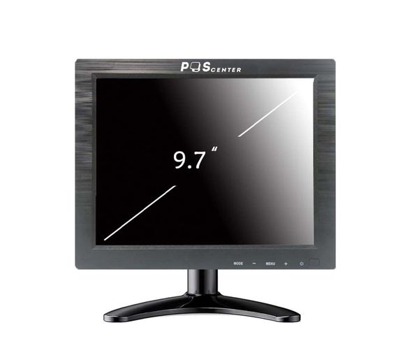 Монитор POScenter 9.7&quot; 1024x768, VGA 1.8 м, подставка, черный