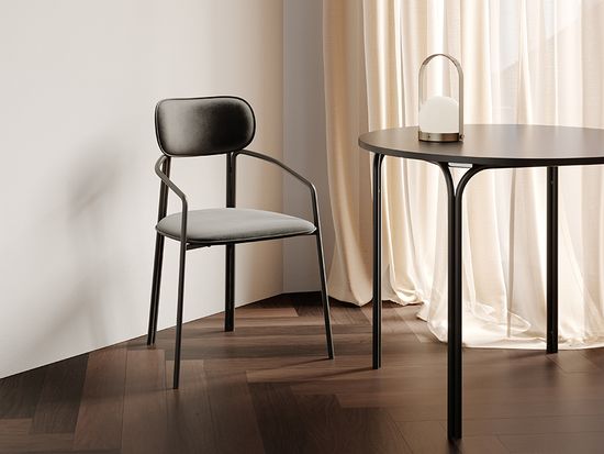 Стол обеденный ror, D90 см, черный