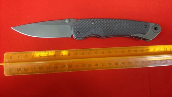 Складной нож скл. Spartan Blades Akribis Folder SB/SF1BKMGCF c клинком из стали CPM-S35VN, рукоять титан / карбон