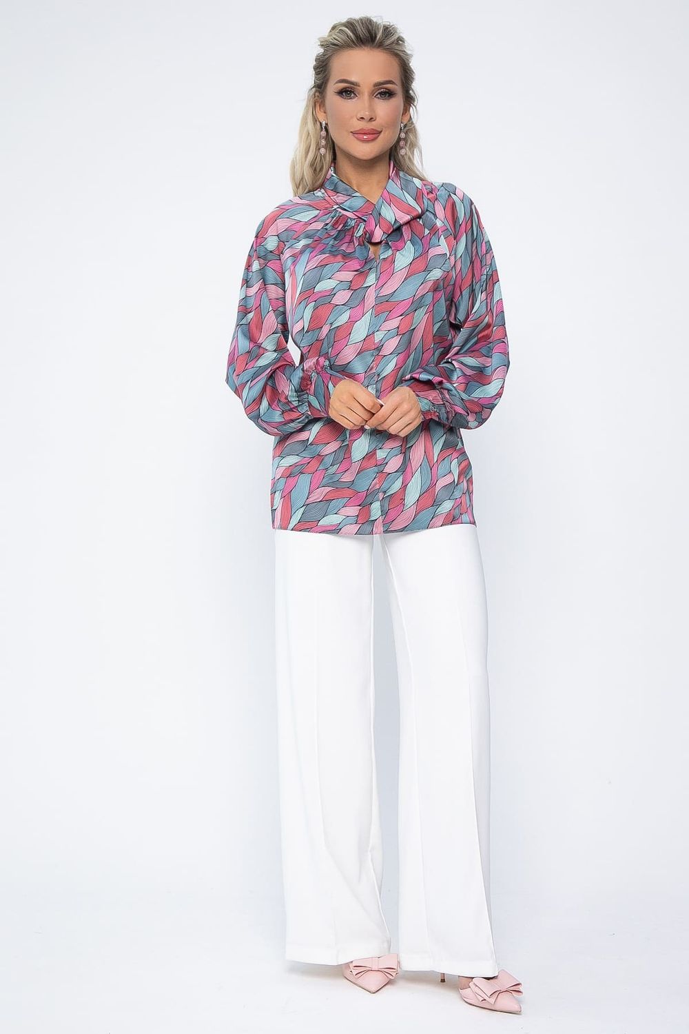 Блуза Юрмала (розовая) Б13609-30М LT Collection