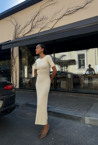 Платье POLLY, шампанское