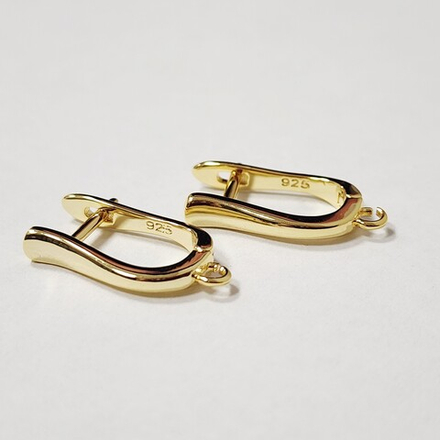 Ювелирные швензы, позолота, закрывают прокол, английский замок, люкс фурнитура