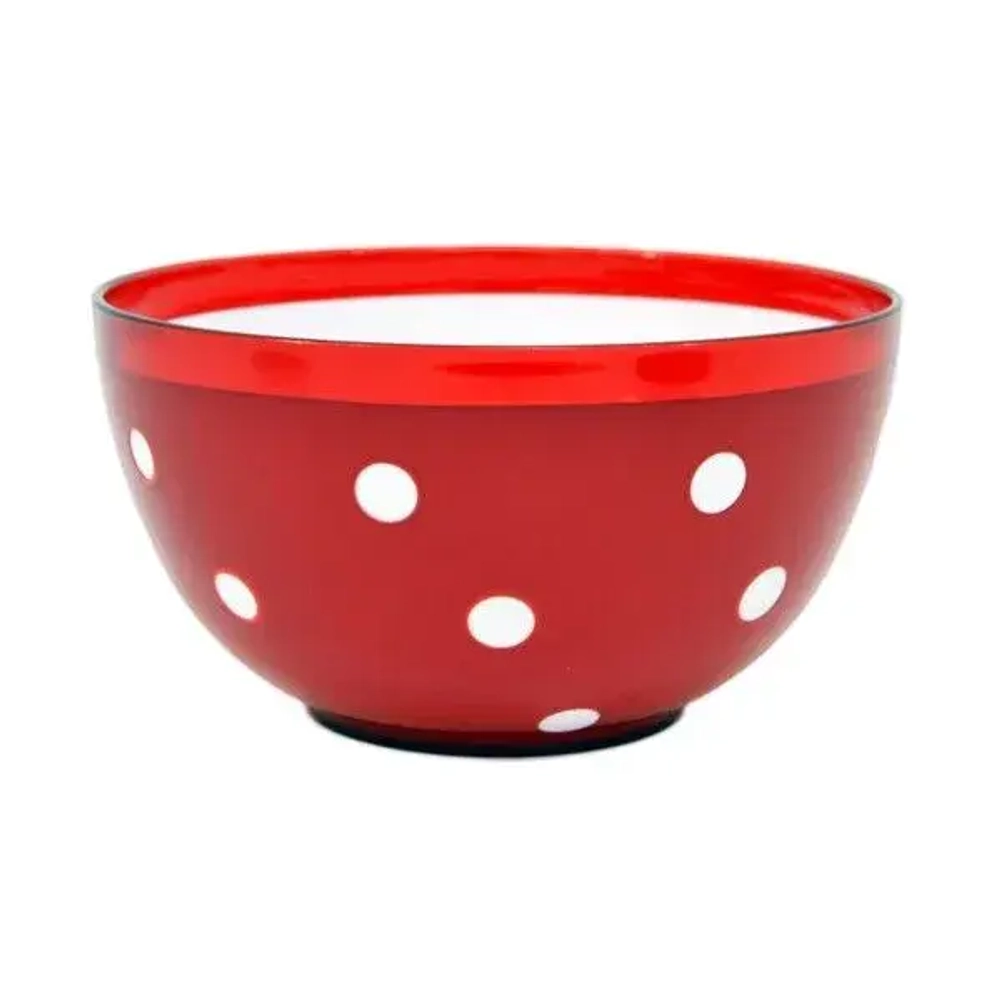 Салатник двухцветный Marusya 1,4 красный п/пр