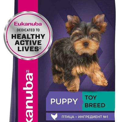 Eukanuba Puppy Toy Chicken - корм для щенков миниатюрных пород (курица)