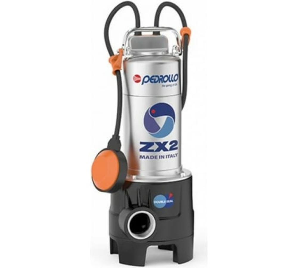 Насос фекал. PEDROLLO ZXm 2/40 (880Вт. нап.11м. пр.400л/мин. d.40мм)