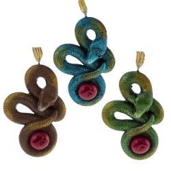 GAEM Изделие декоративное подвесное "Змея", L5 W2 H8 см, 3в.