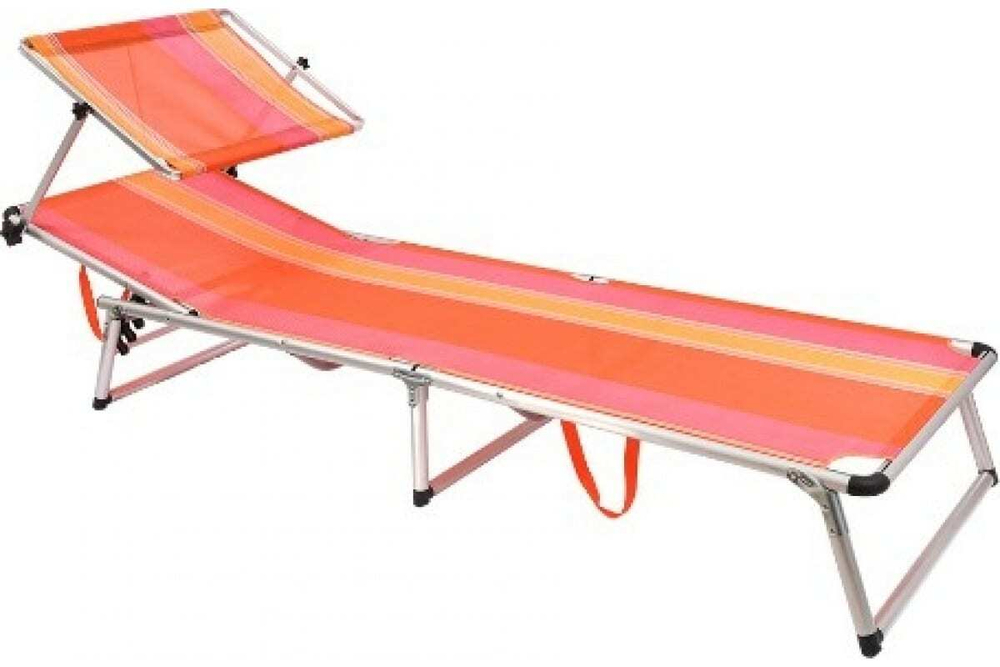 ШЕЗЛОНГ BOYSCOUT ORANGE  4ПОЛОЖЕНИЯ 189X59X28СМ 61188