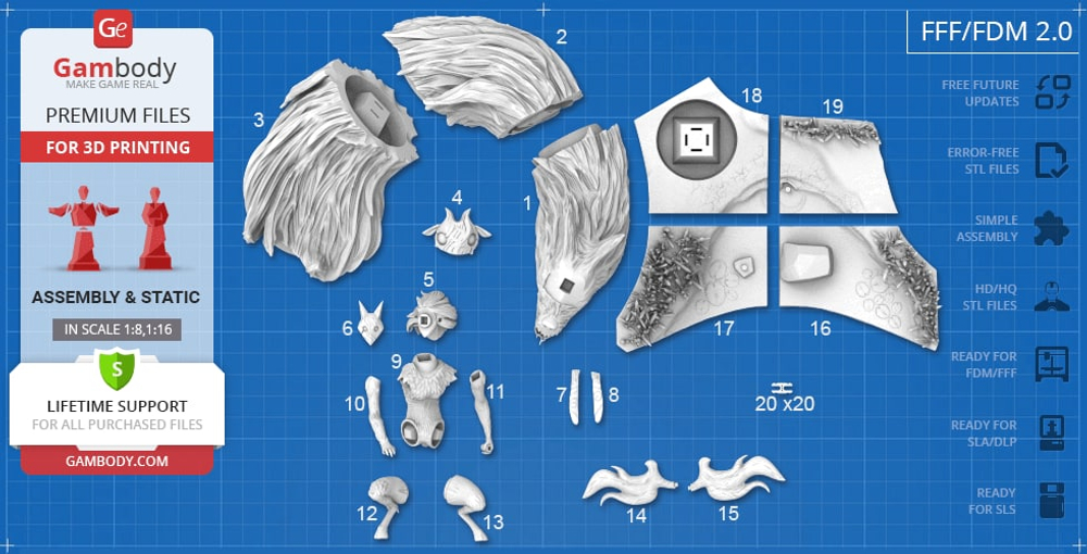 Фигурка Киндред лол Лига Легенд Kindred League of Legends lol