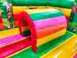 Коммерческий надувной батут "Джунгли" с горкой, 10*6*4.5 м