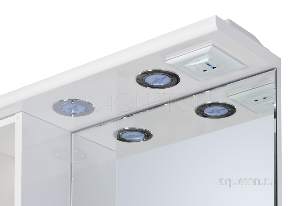 Зеркальный шкаф AQUATON Онда левый белый 1A009802ON01L