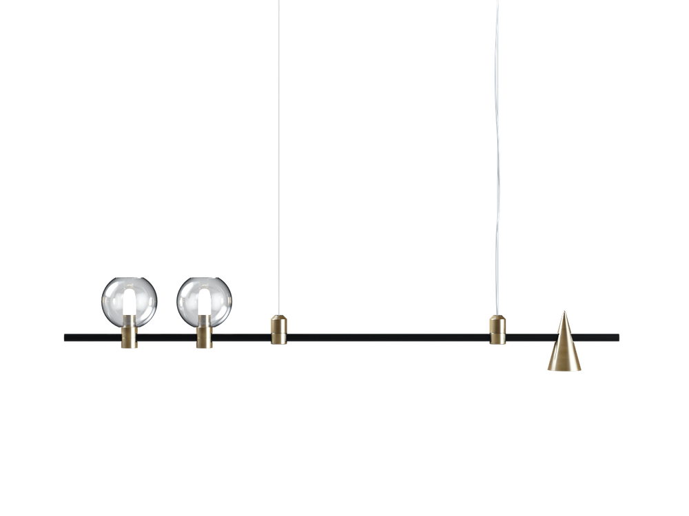 Готовая конструкция в комплекте со светильниками и источником питания