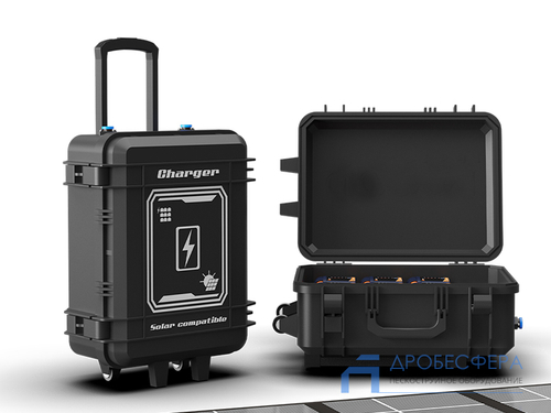 Зарядное устройство-кейс TKC-9-100 с 9-ю аккумуляторами 98Wh 4,0 Ah для осветительной мачты