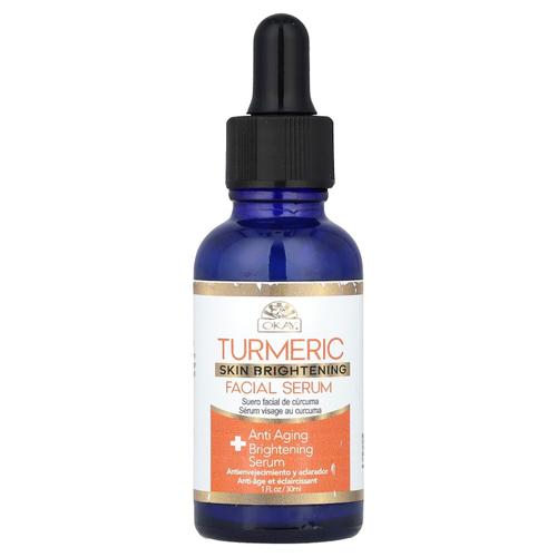 Okay Pure Naturals, Осветление кожи, сыворотка для лица, куркума, 30 мл (1 жидк. унц.)