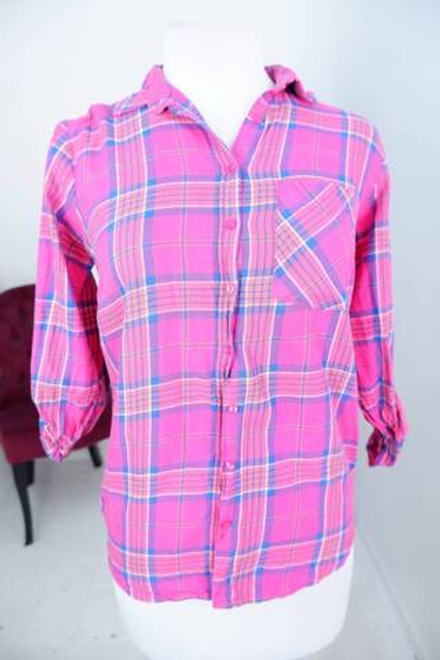 Рубашка Sinsay в стильную клетку, маркировка S, визуально 44 размер