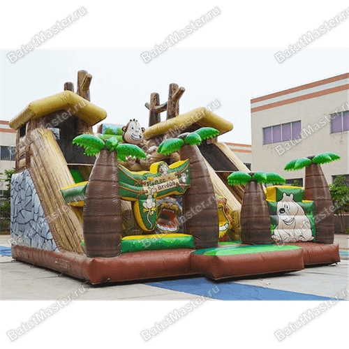 Надувной батут "Лесной мостик"