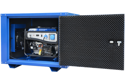 Бензогенератор трехфазный TSS SGG 7500E3A в кожухе МК-1.1 - [7.5 кВт / 13.5 А] эл. старт, АКБ, выход для АВР